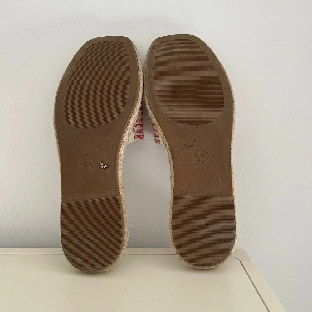 Universal Thread Fisherman Nautical Coastsl Preppy Square Toe Sandals‎ Resort